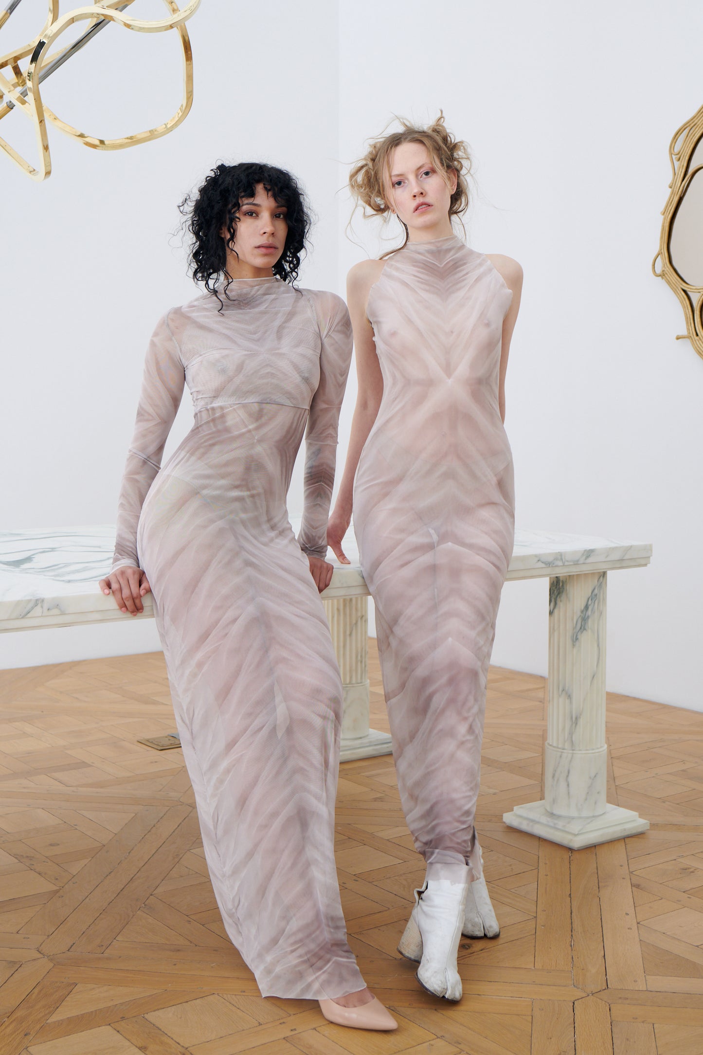 signature mesh dress elizabeth shevelev loungewear emerging fashion designer creates casual wardrobe essentials based off of one of a kind melt couture