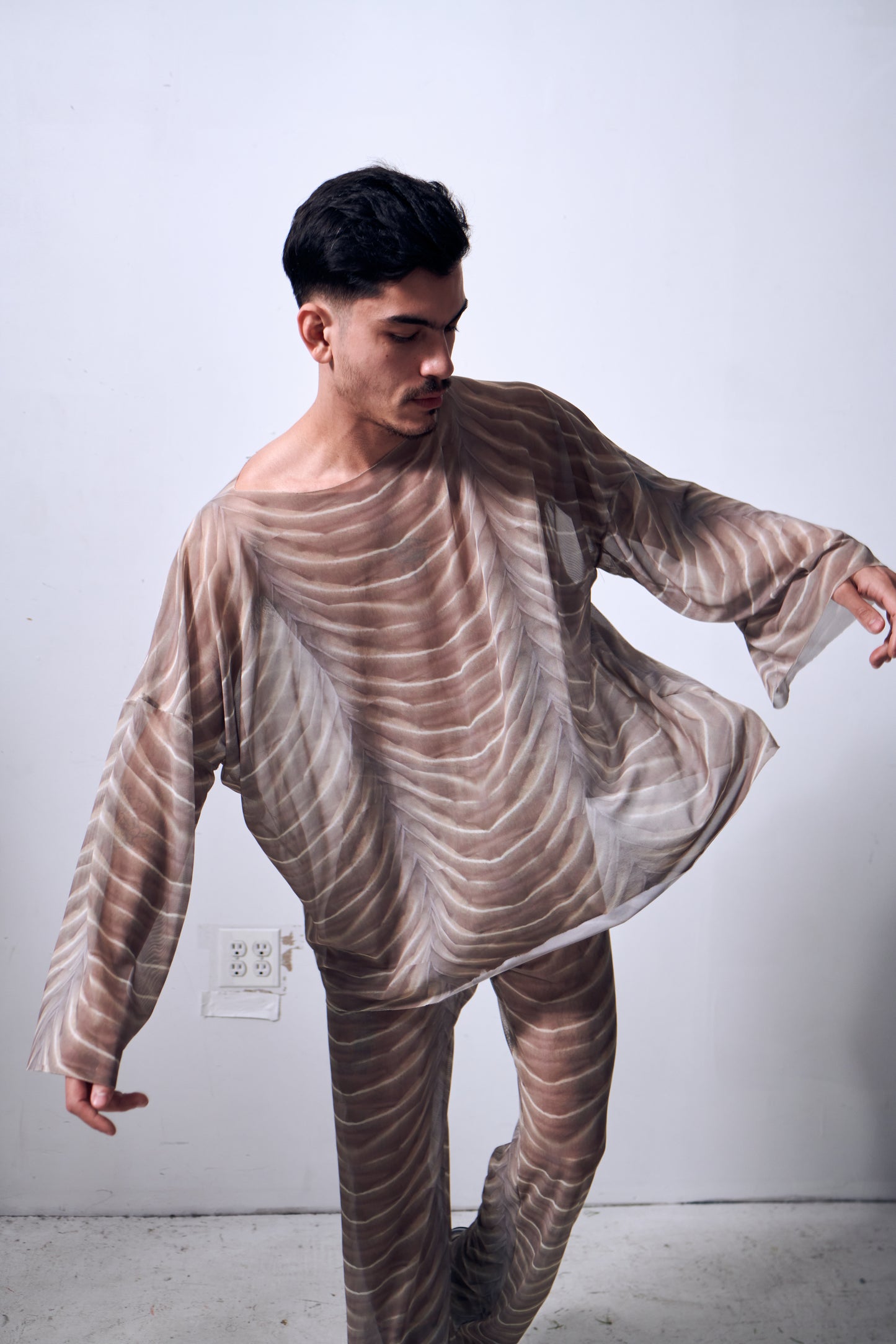 Printed Soft Mesh Shirt (SHIRT ONLY)